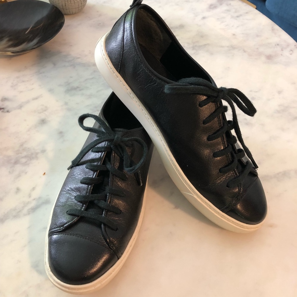 Cole Haan Black Leather Sneakers OSGRAND